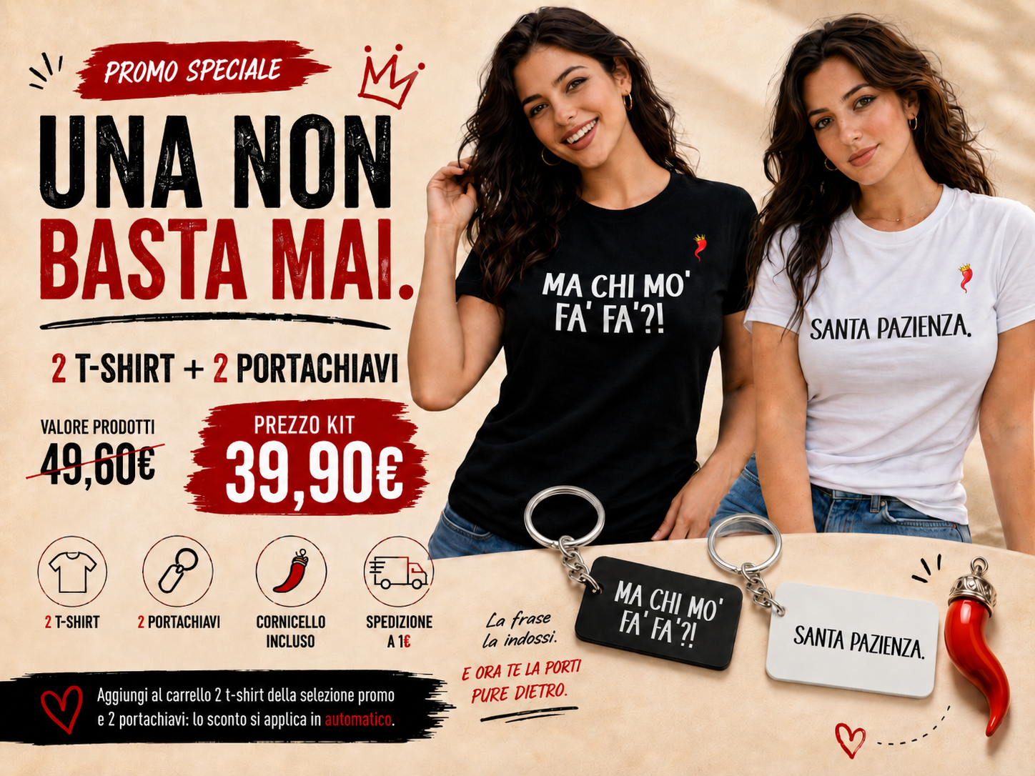 Promo Kit - T-shirt con portachiavi