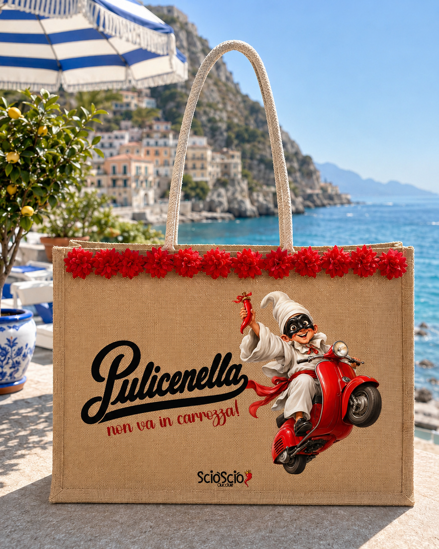 Borsa Mare “Pulicenella non va in carrozza”