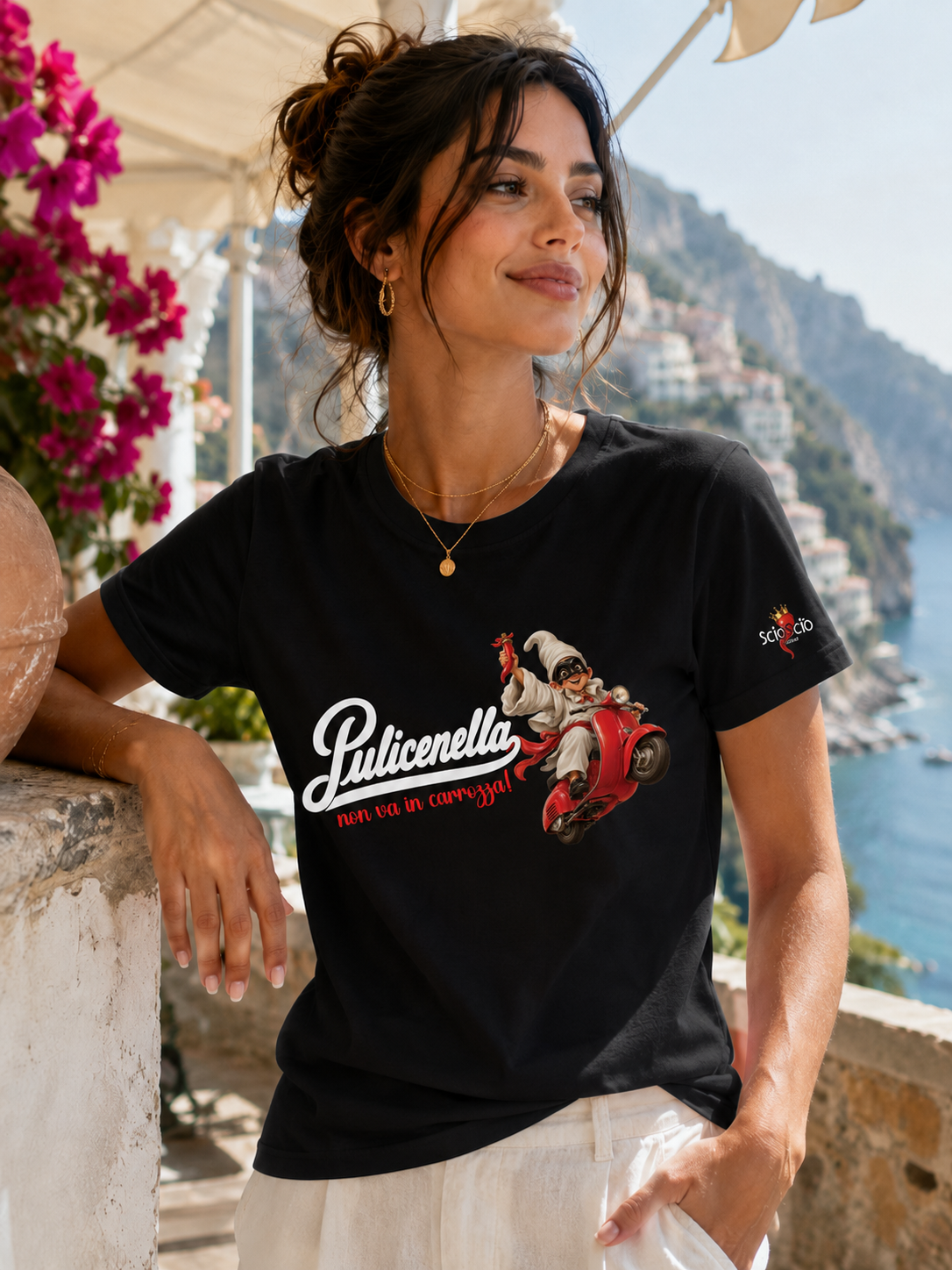 T-shirt “Pulicenella non va in carrozza” – Sciò Sciò Ciucciuè