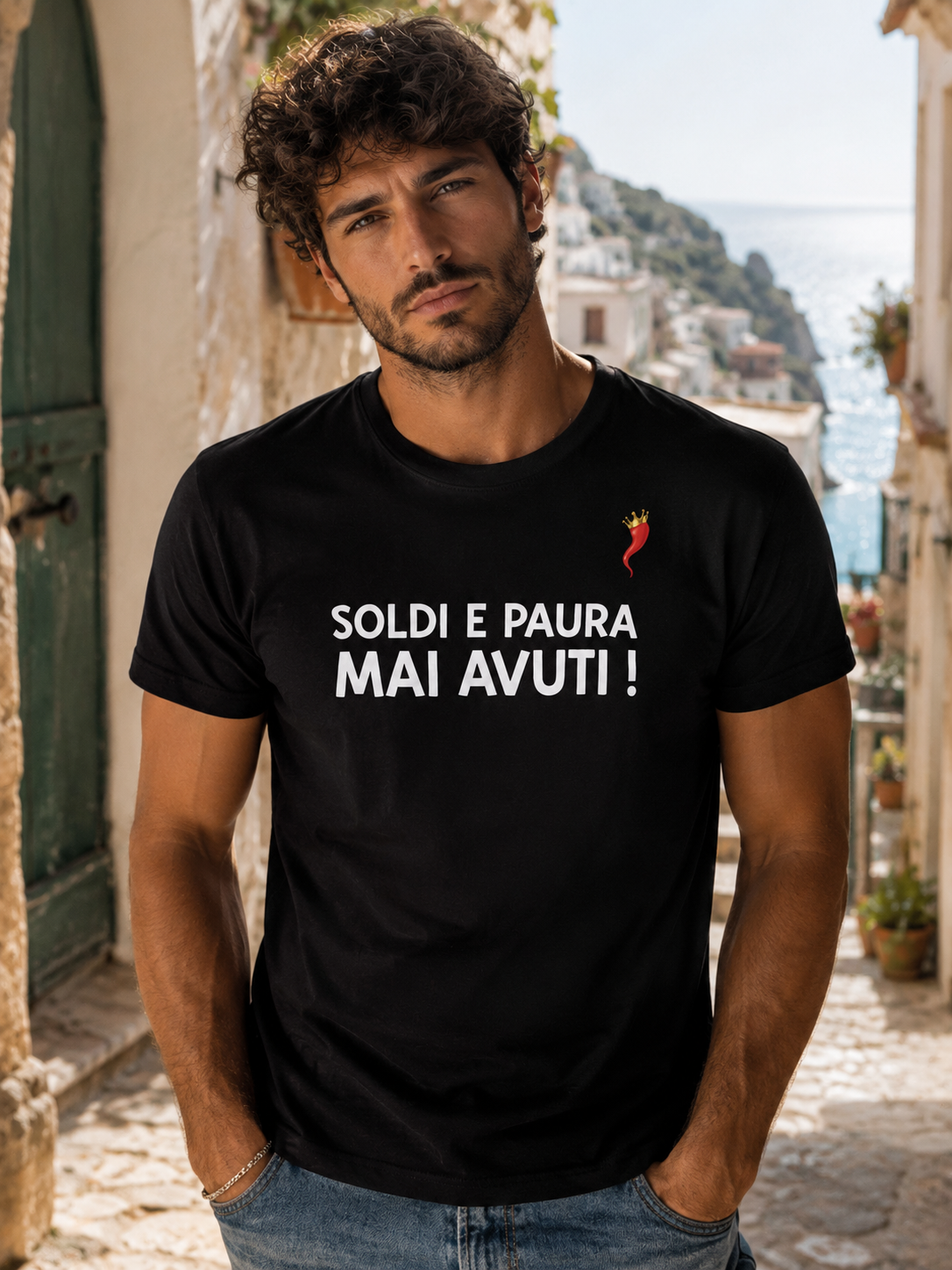 T-shirt Uomo “Soldi e paura mai avuti”