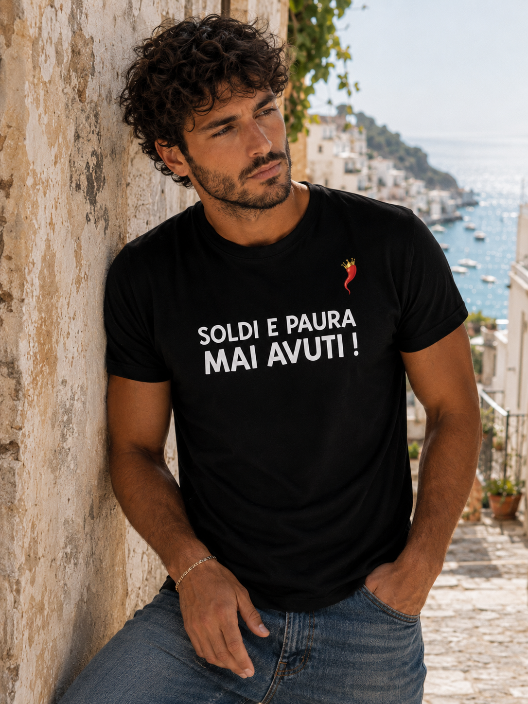 T-shirt Uomo “Soldi e paura mai avuti”