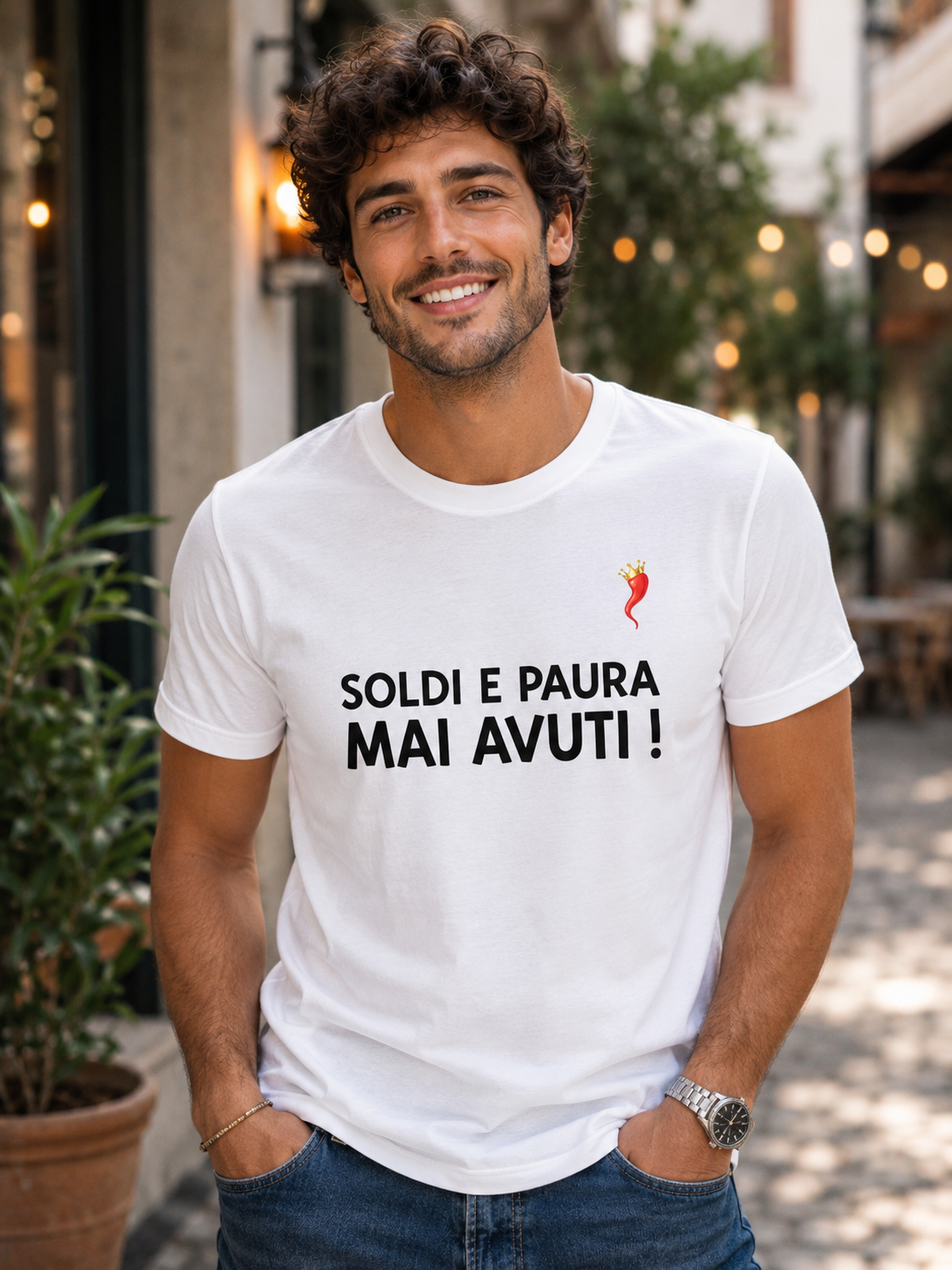 T-shirt Uomo “Soldi e paura mai avuti”