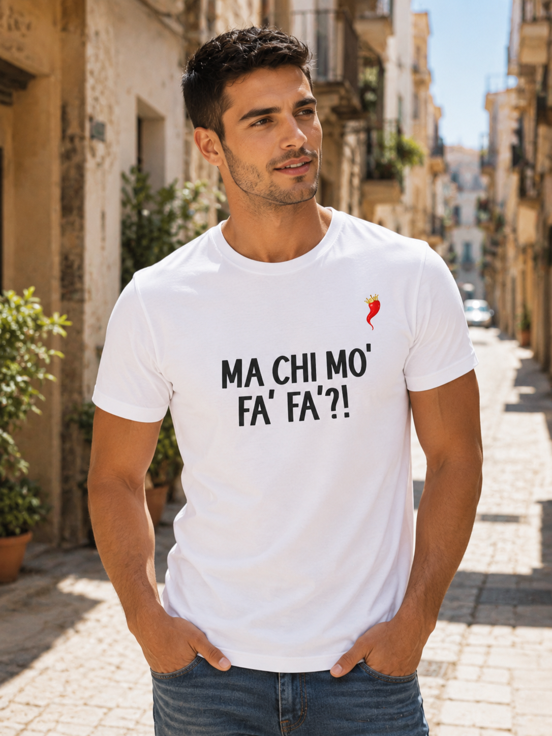 T-shirt Uomo “Ma chi mo fa fa?”