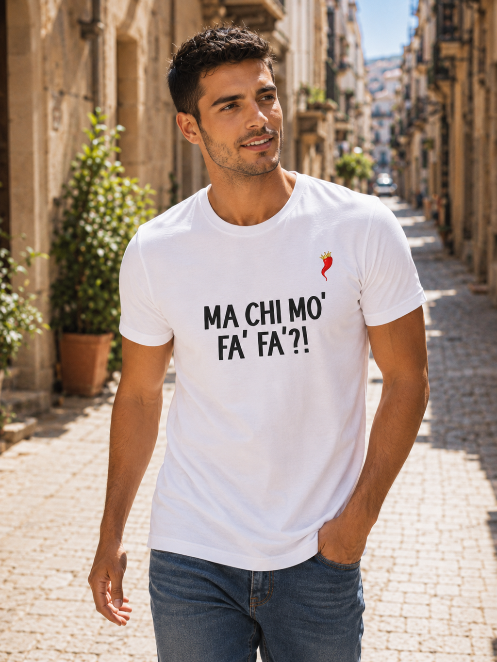T-shirt Uomo “Ma chi mo fa fa?”