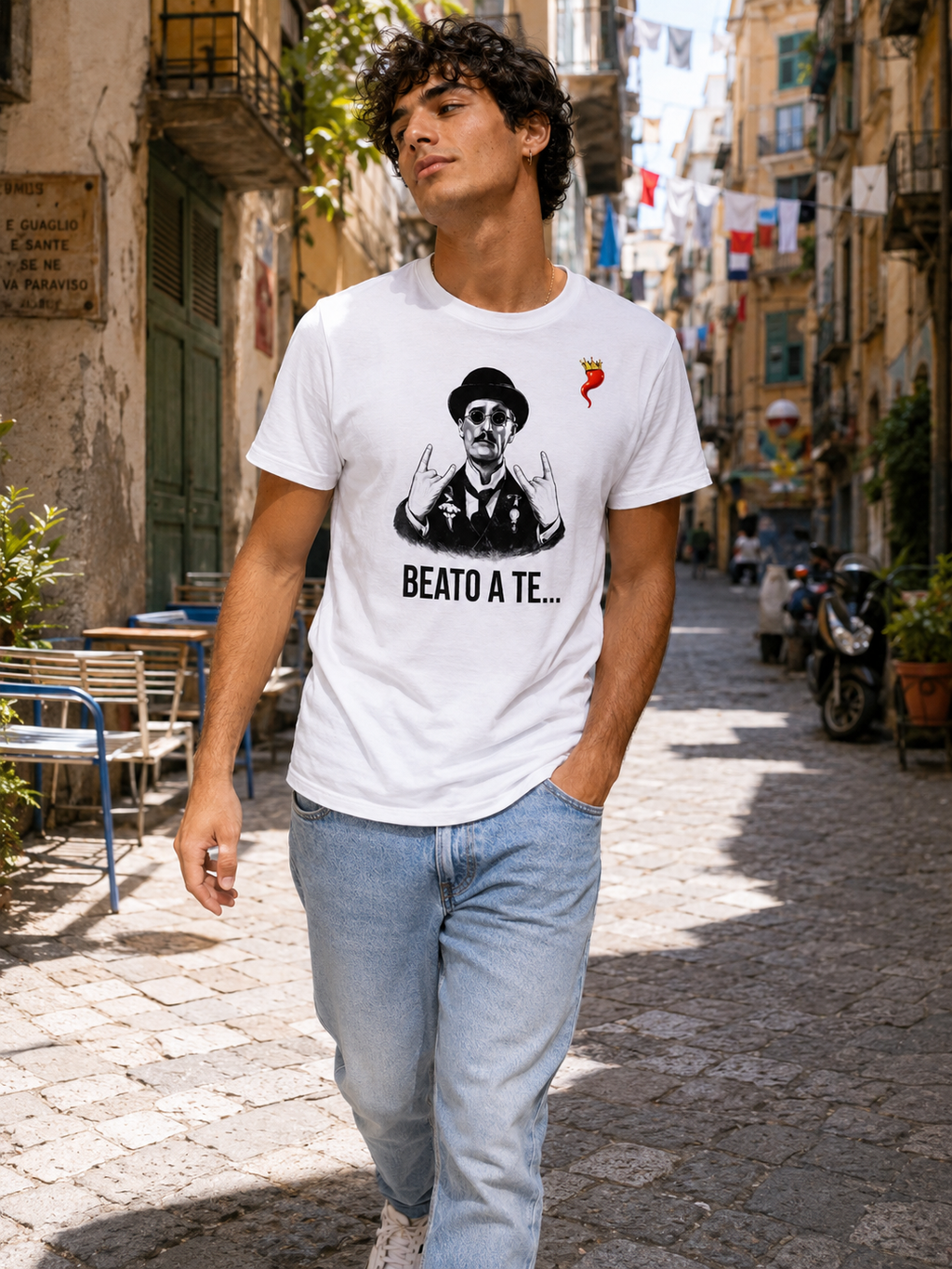 T-shirt Uomo “Beato a te”