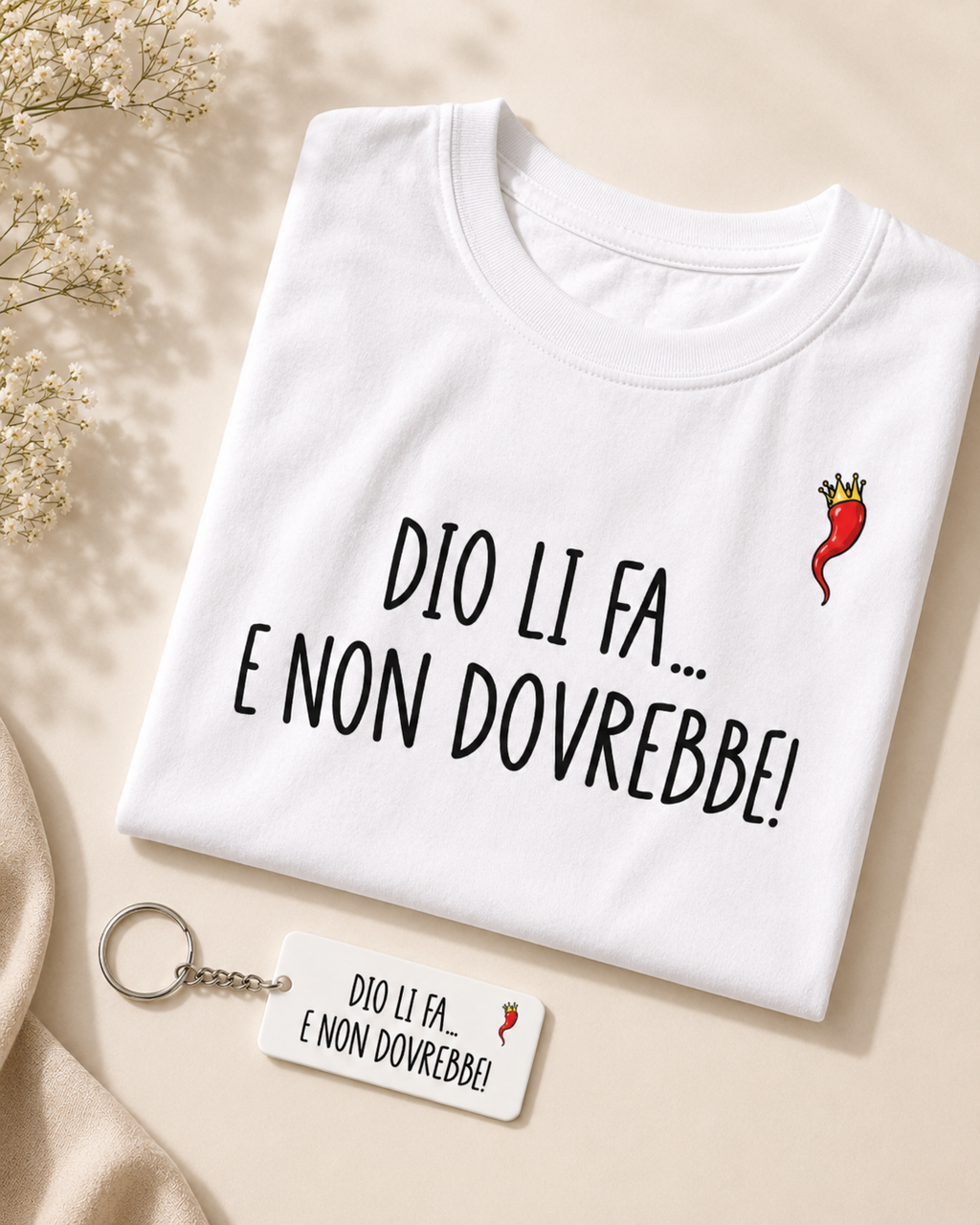 Portachiavi "Dio li fa e non dovrebbe" – Sciò Sciò Ciucciuè
