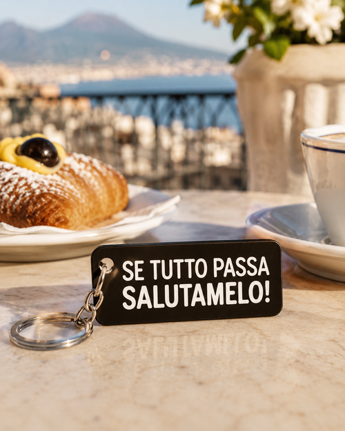 Portachiavi "Se tutto passa salutamelo" – Sciò Sciò Ciucciuè