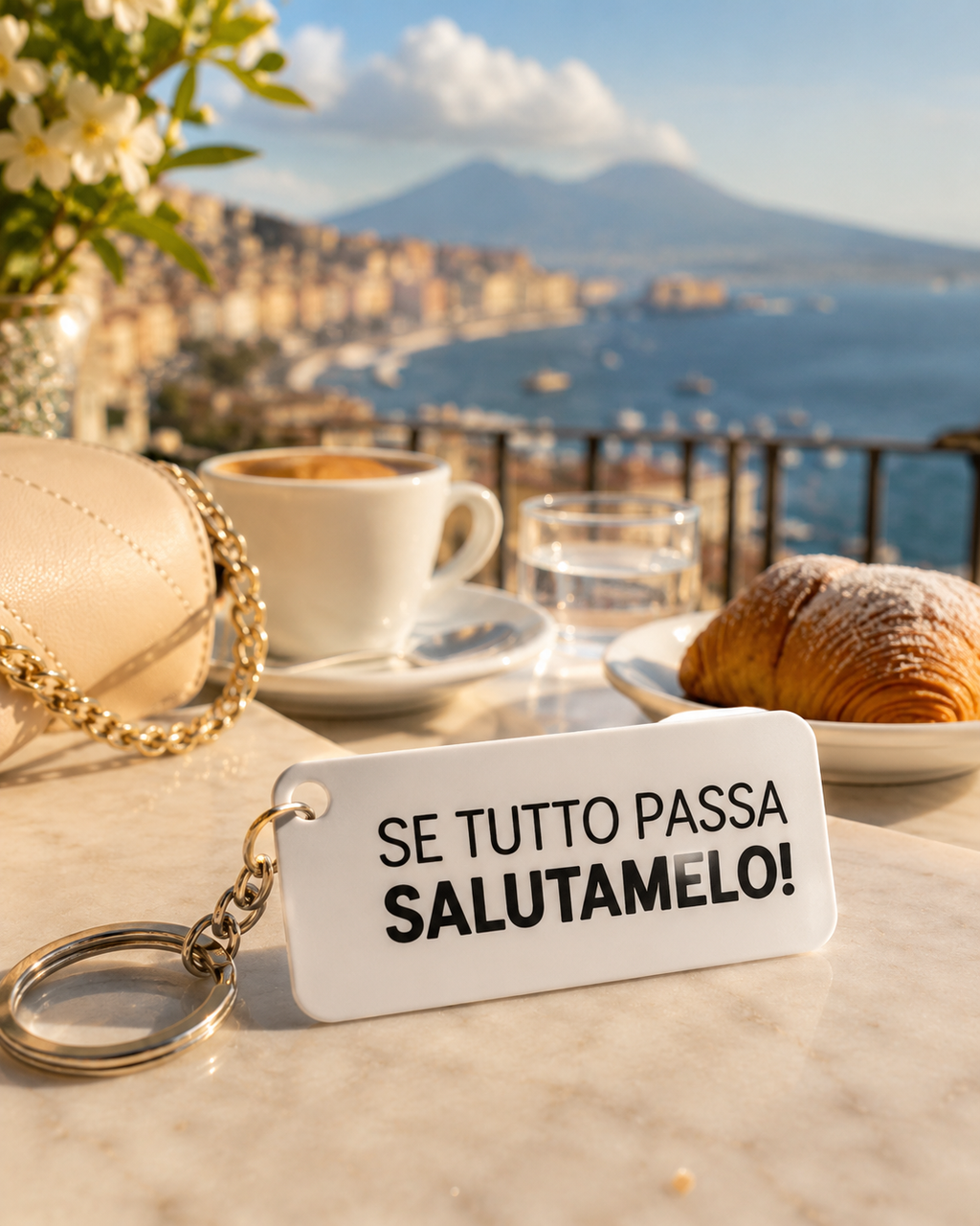 Portachiavi "Se tutto passa salutamelo" – Sciò Sciò Ciucciuè