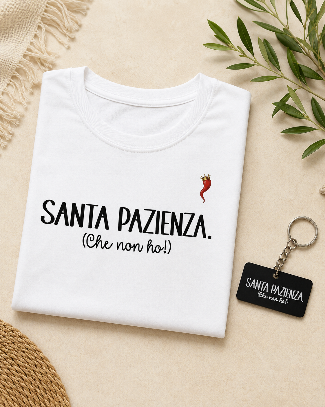 Portachiavi "Santa Pazienza che non ho" – Sciò Sciò Ciucciuè