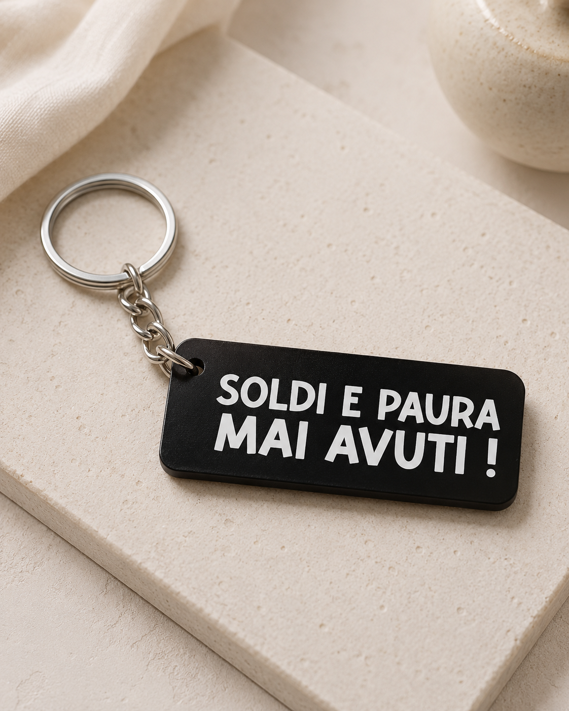 Portachiavi "Soldi e paura mai avuti" – Sciò Sciò Ciucciuè