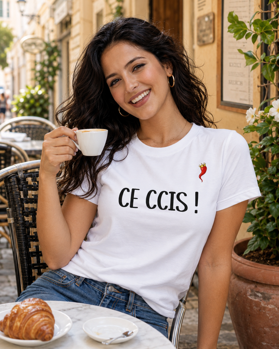 Camiseta "¡Sí, lo soy!" maglia piegata
