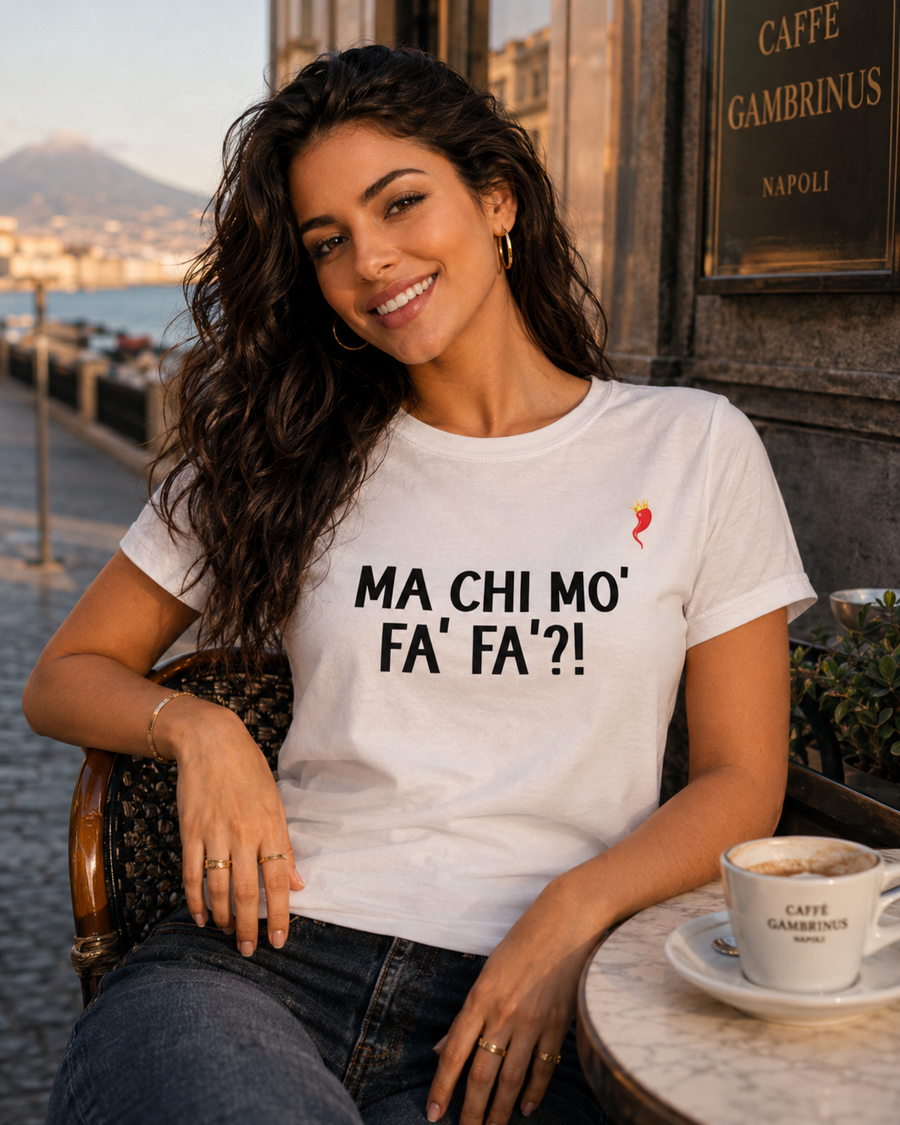 Camiseta "¿Quién me manda a mí?" maglia piegata