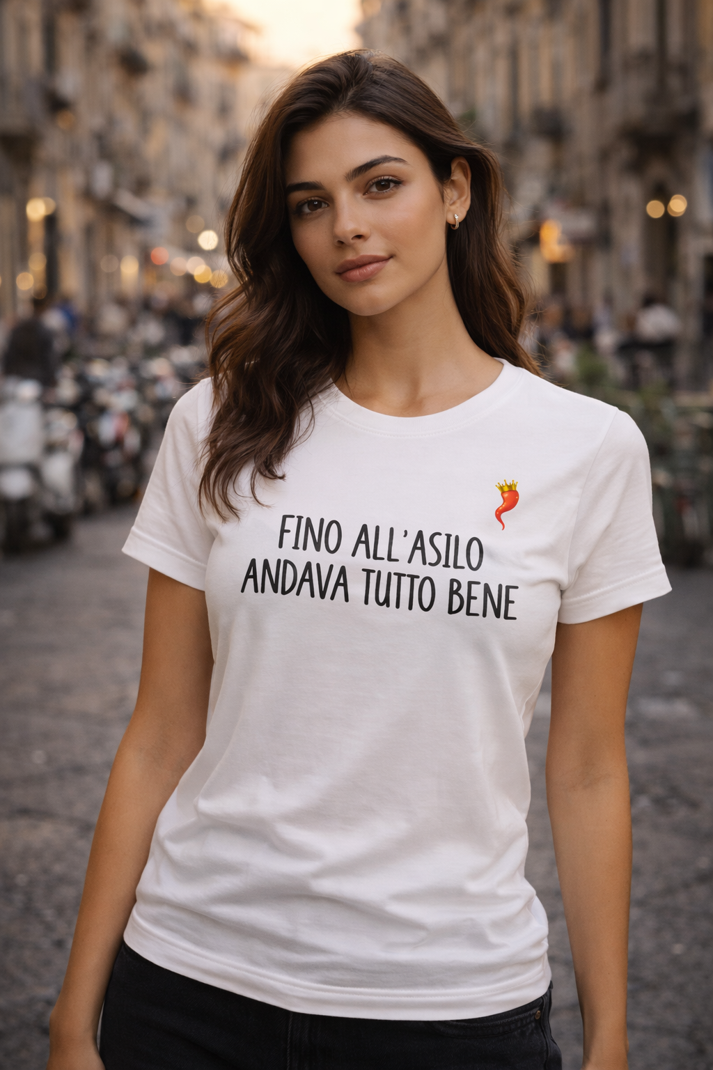 T-shirt “Fino all’asilo andava tutto bene”
