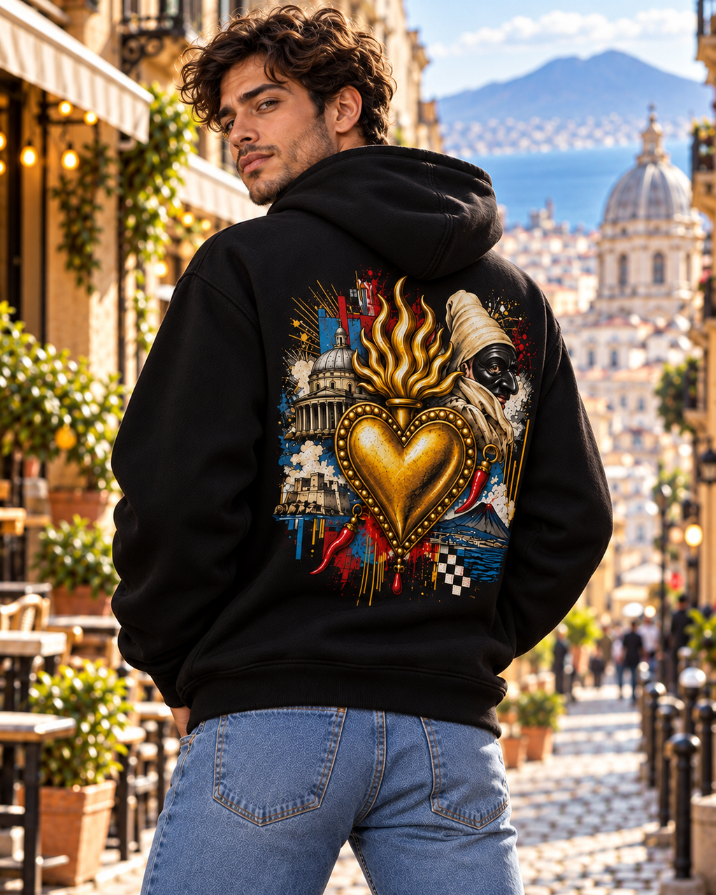 Felpa Sciò Sciò – Cuore di Napoli