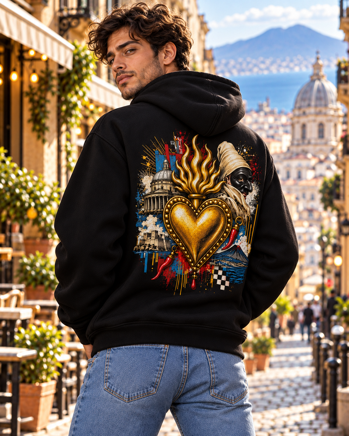 Felpa Sciò Sciò – Cuore di Napoli