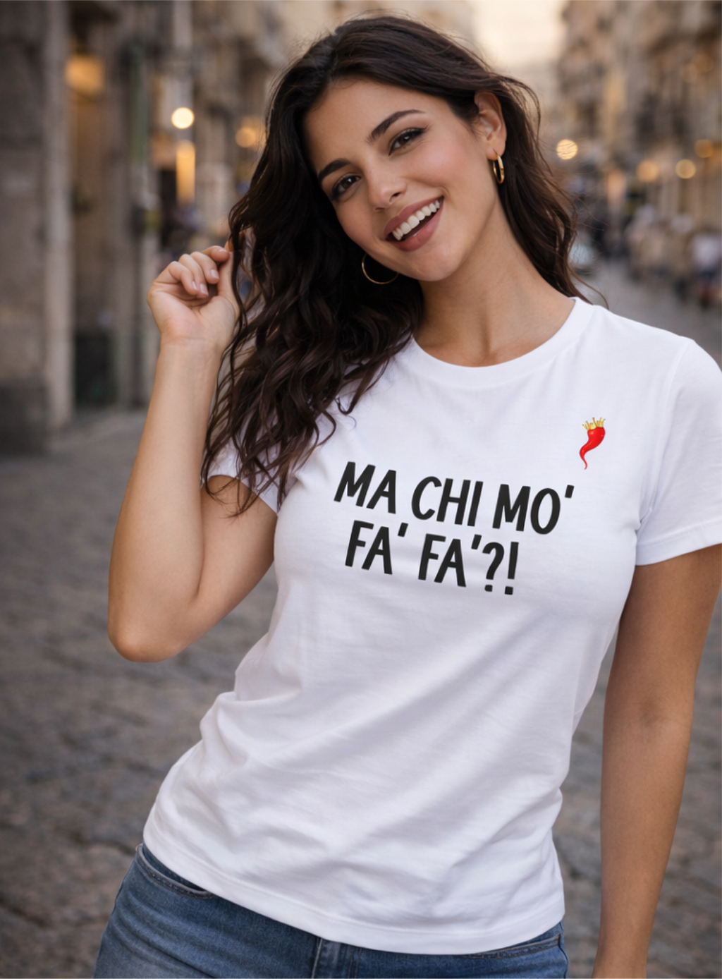 T-shirt “Ma chi mo’ fa’ fa’?!"