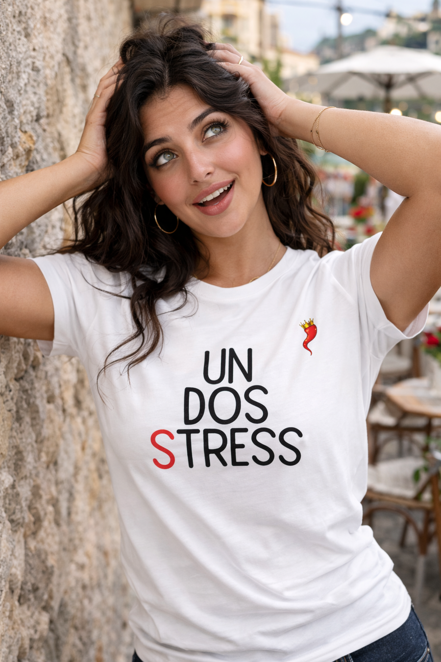 T-shirt "Un Dos Stress"