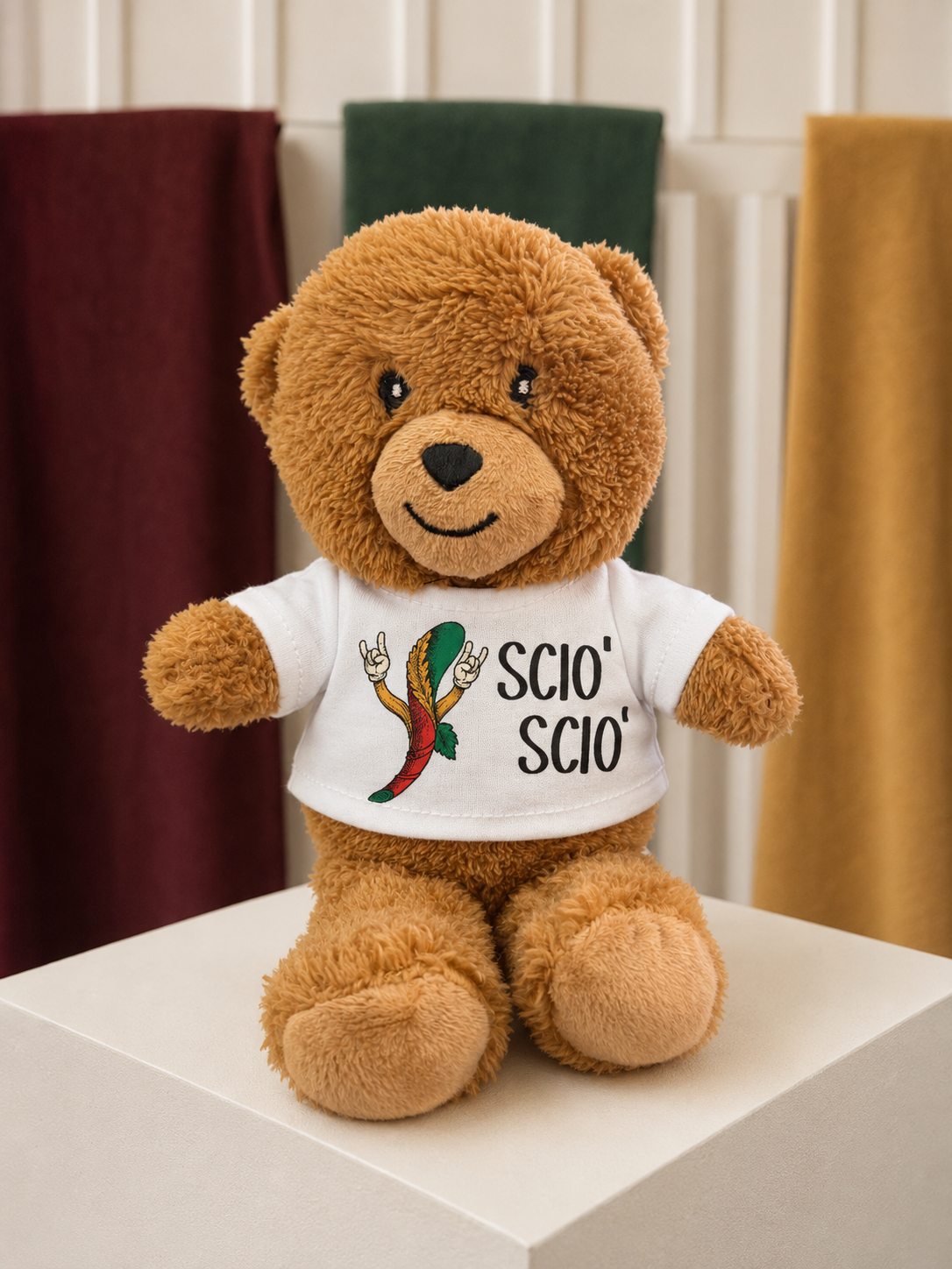 Ciro orsetto con maglietta Sciò Sciò Asso