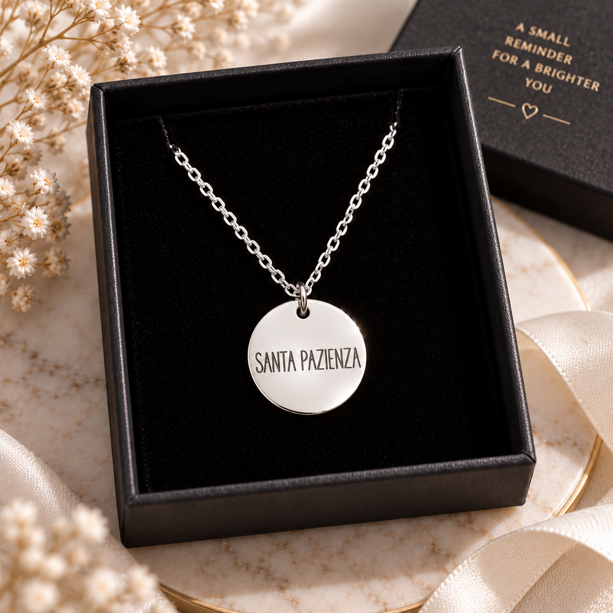 Collana Tagliente Santa Pazienza - Argento