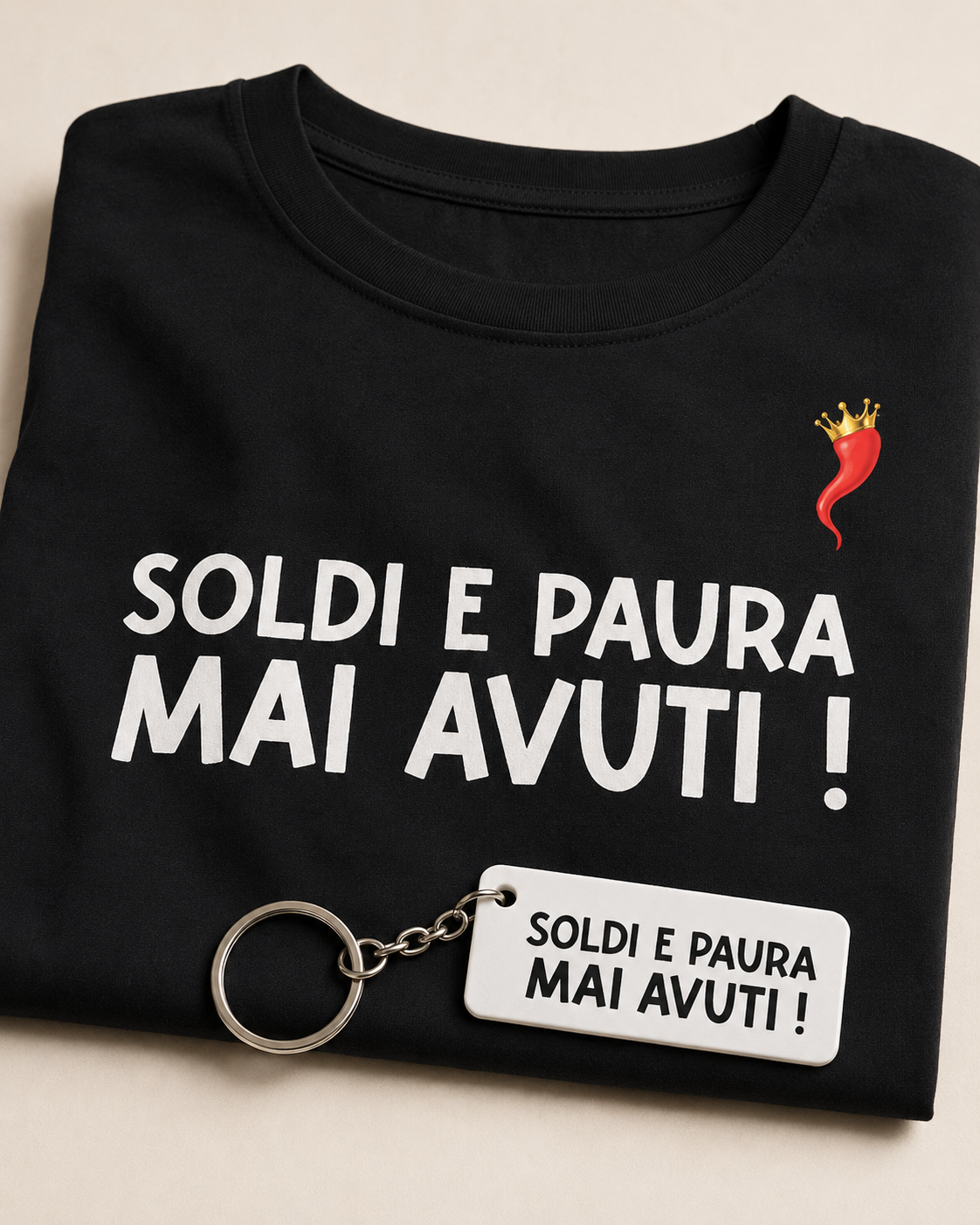 Portachiavi "Soldi e paura mai avuti" – Sciò Sciò Ciucciuè