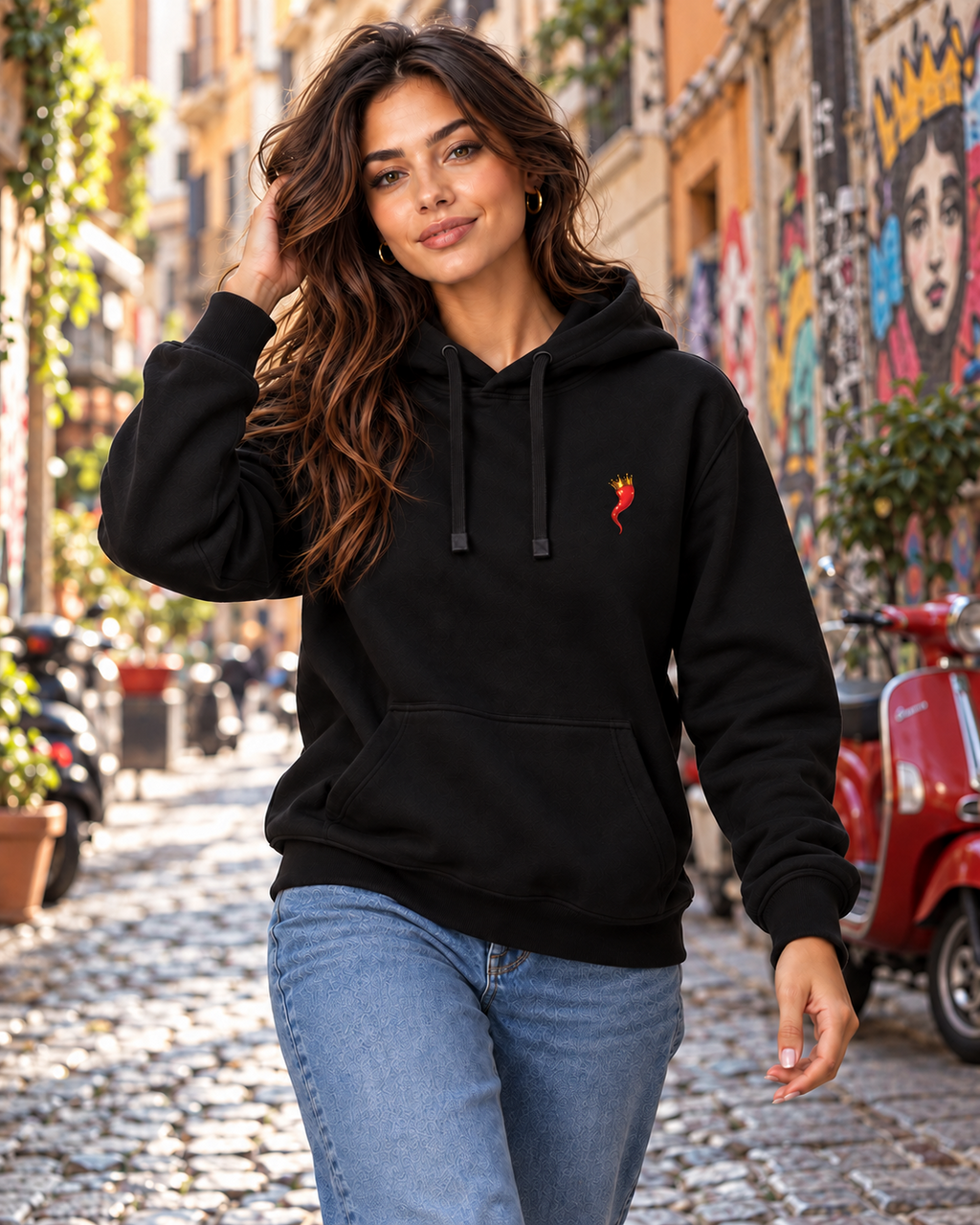 Felpa DAM10 fronte seconda posa